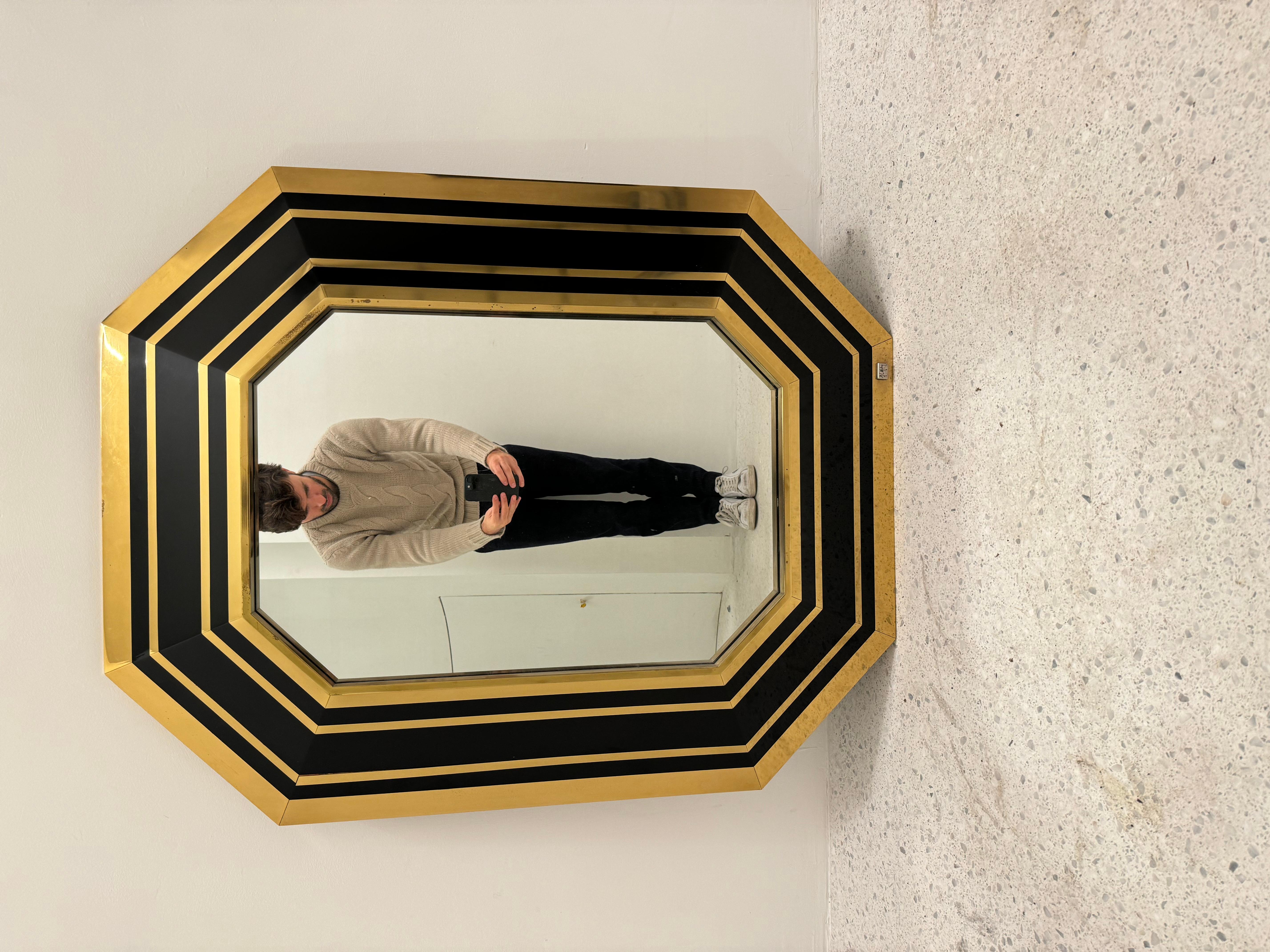 Mirror by Jean-Claude Mahey, 1970's In Good Condition For Sale In Brussels , BE