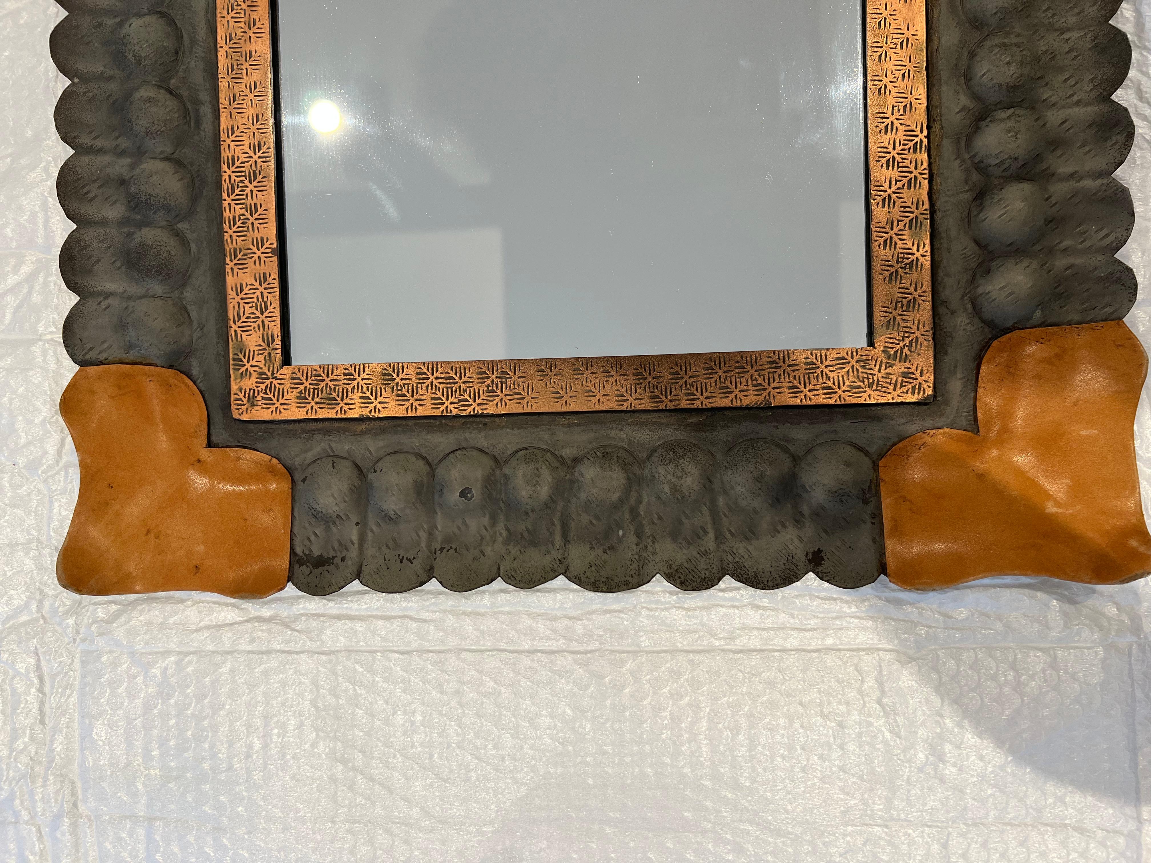 Miroir de Lorenzo Burchiellaro, Italie, années 1970 en vente 2