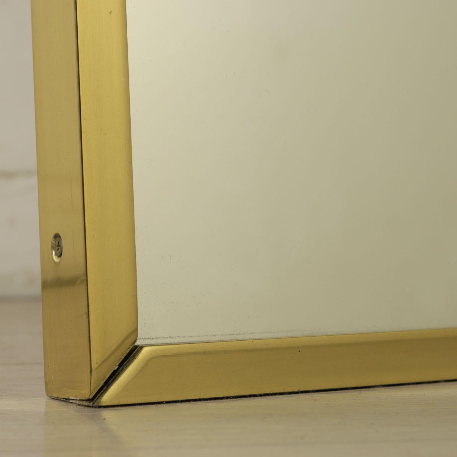 Mirror by Luciano Frigerio Brass Vintage, Italy, 1970s 4