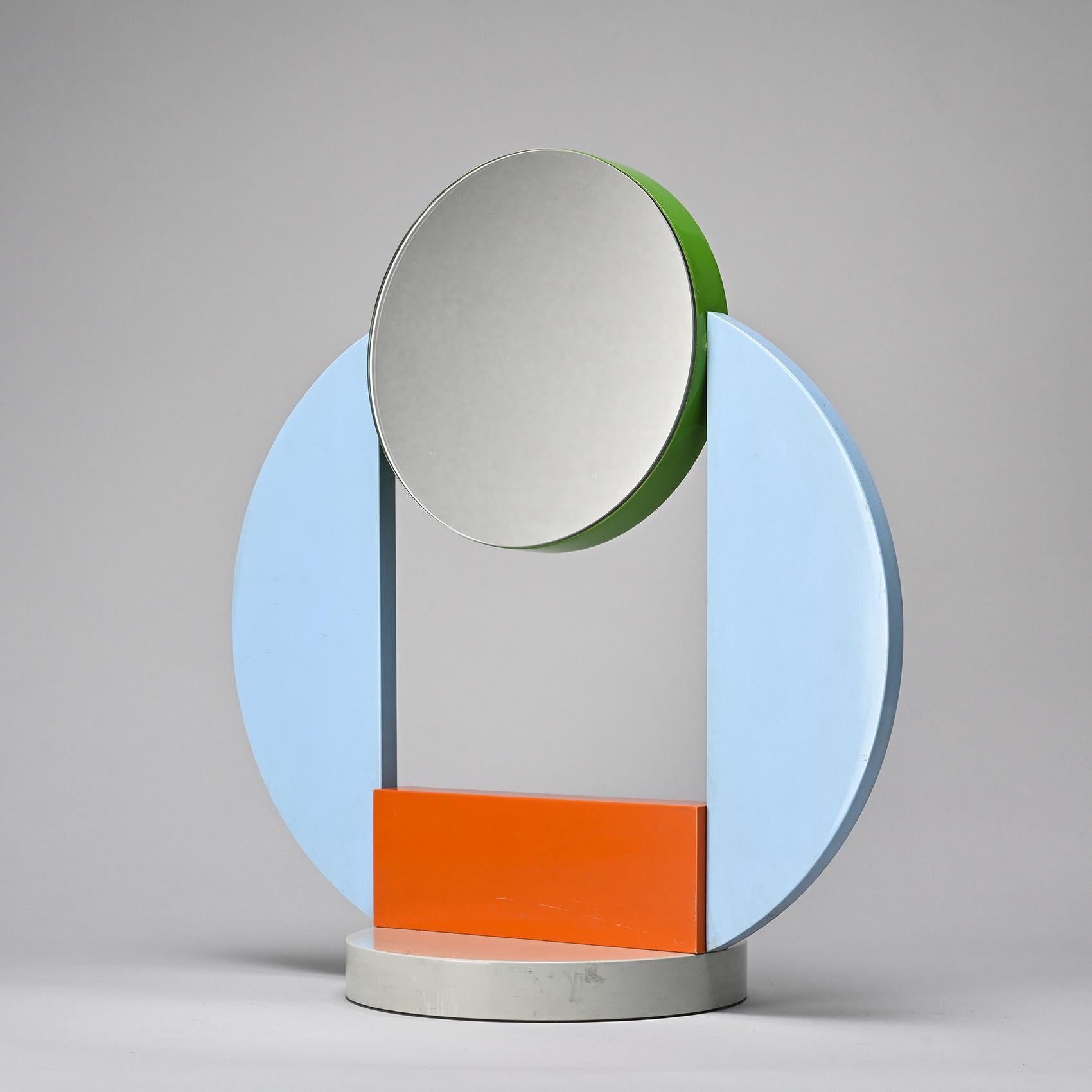 Table mirror designed by Michele de Lucchi in 1985 in limited edition for the Italian magazine 