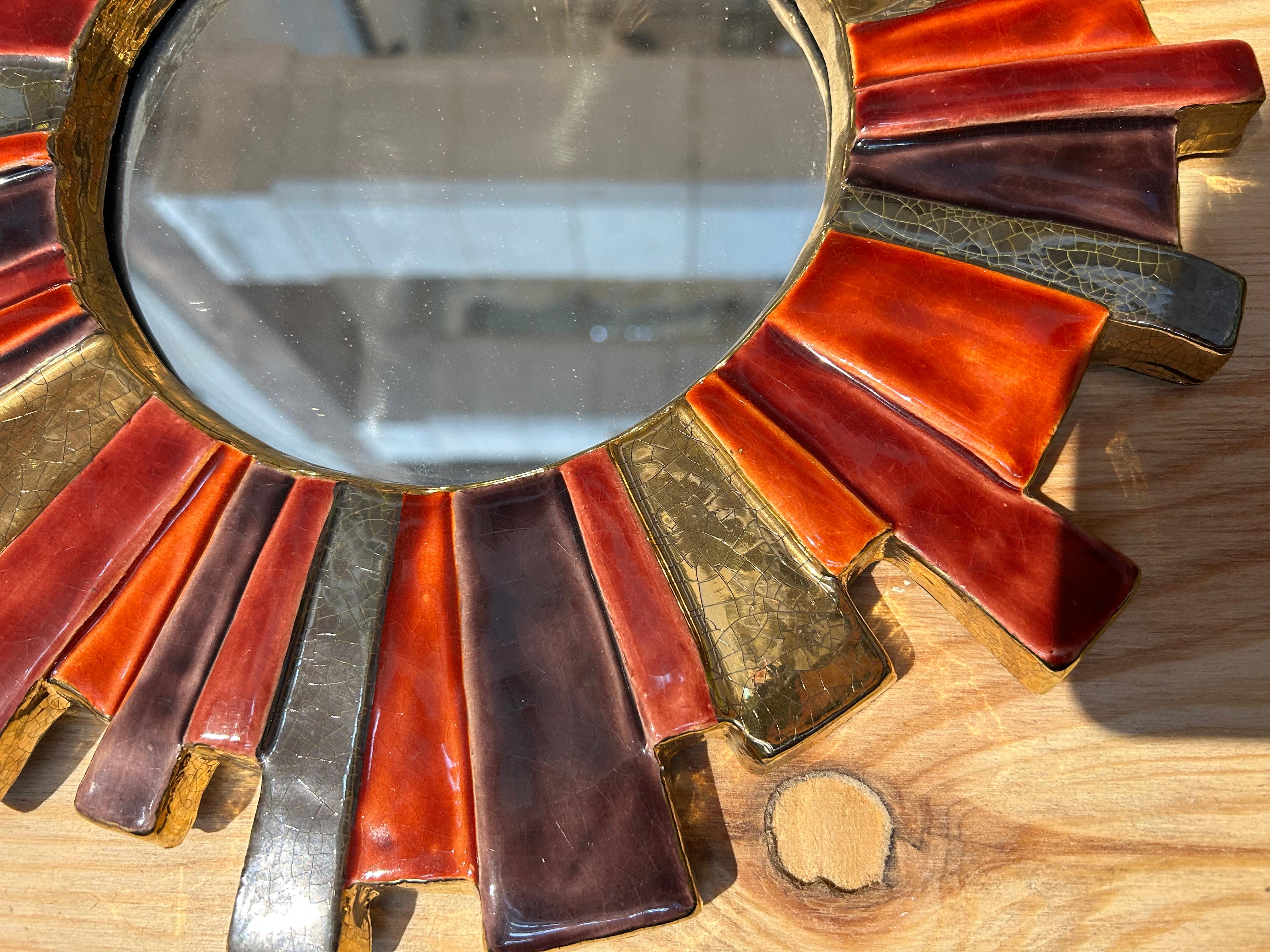 Sculpté Miroir de mithe espelt