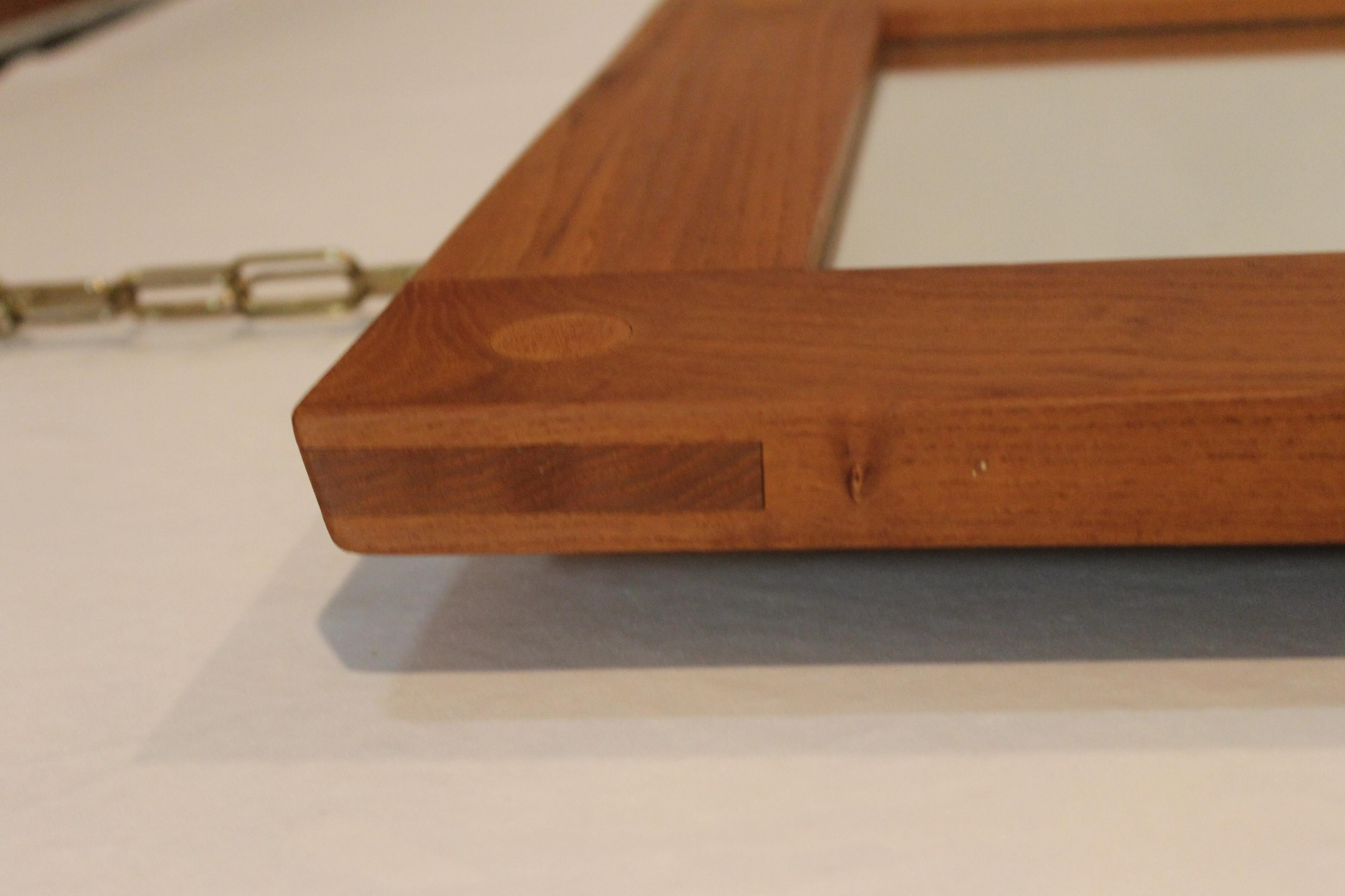 Hand-Crafted Mirror by Pierre Chapo, Orme, XX th