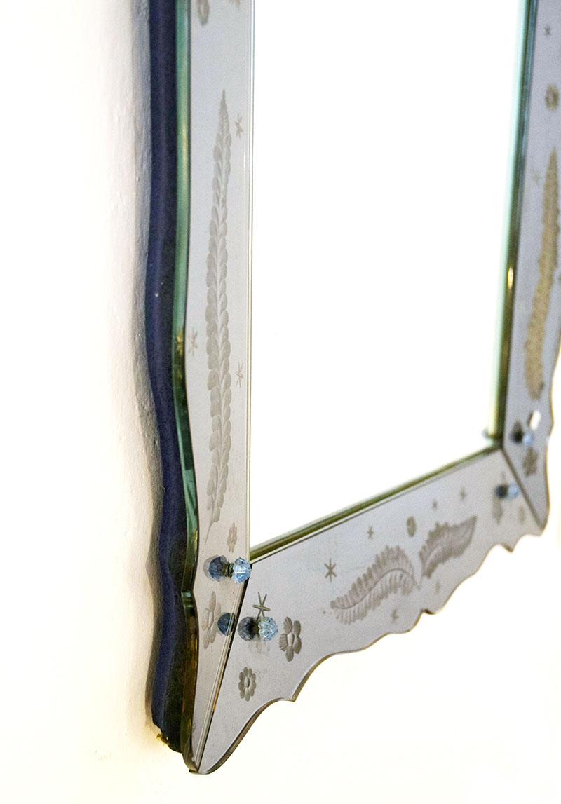 Mirror by Pietro Chiesa for Fontana Arte, 1950s In Excellent Condition For Sale In Parma, IT