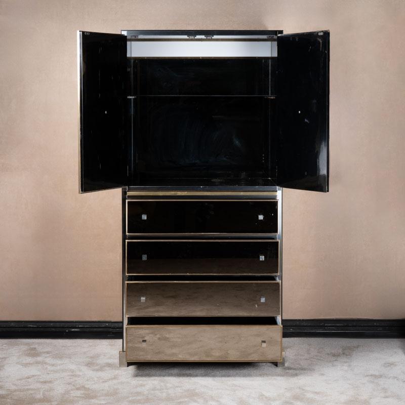 Meuble de rangement -bar de Michel Pigneres, Sandro Petti vers 1970 Bon état - En vente à SAINT-OUEN-SUR-SEINE, FR