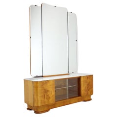 Retro Mirror Cabinet by Jindřich Halabala, Czechoslovakia 1950s