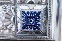 Mirror Ceramic and White Metal 'Alpaca'