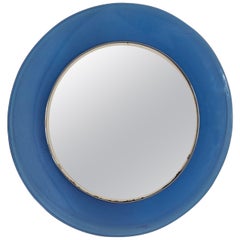 Mirror Cobalt Blue by Max Ingrand for Fontana Arte model 1669, Italy mid-century
