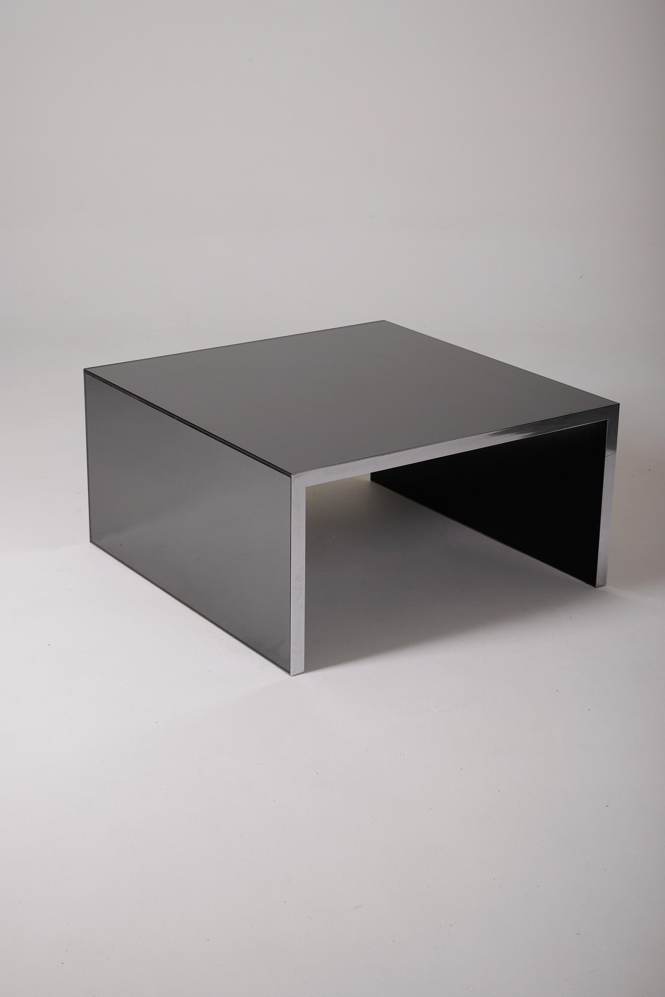 Mirror coffee table by Nando Vigo For Sale 1