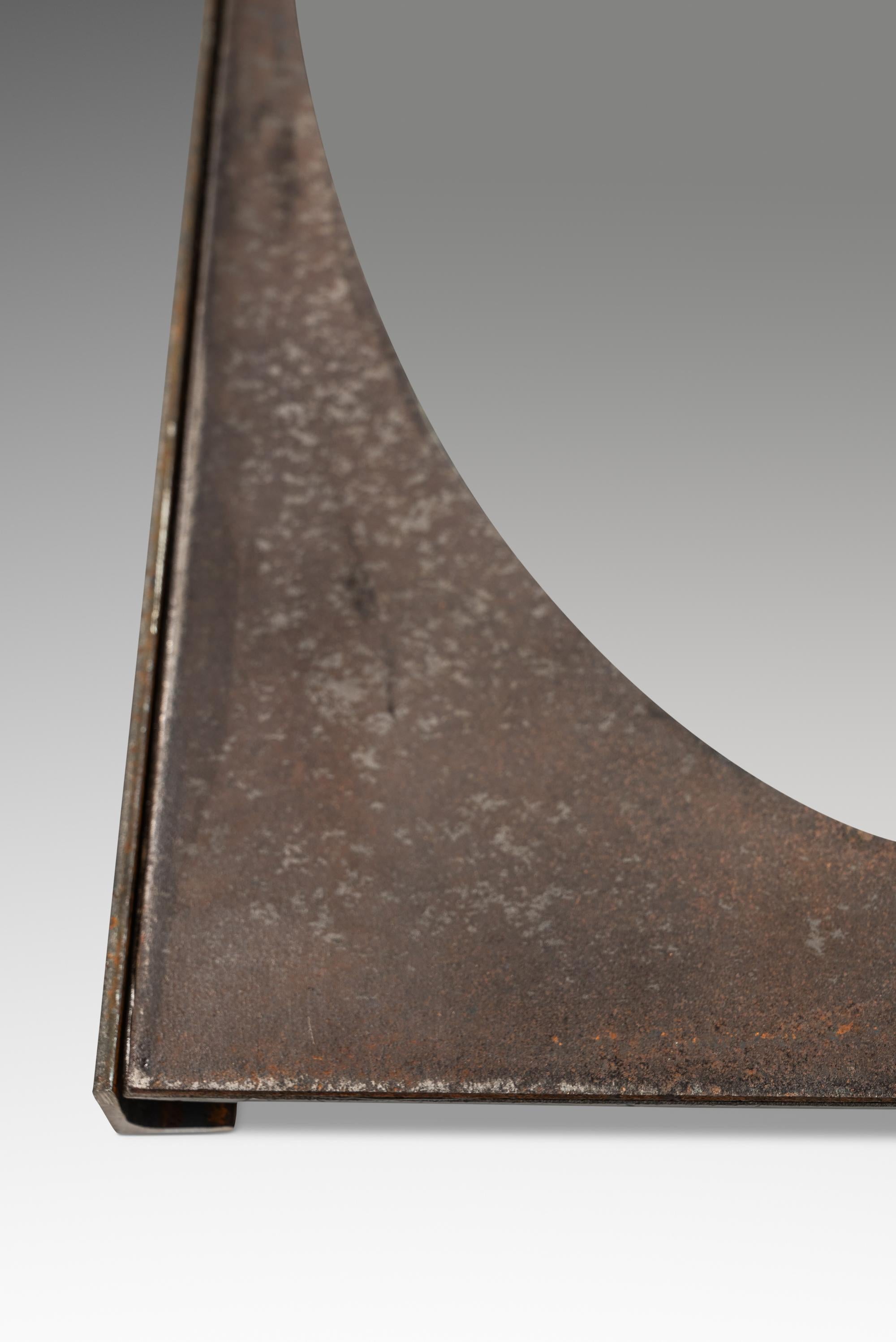 Mirror Cut From Raw Patinaed Steel, Mark Leblanc, Leblanc Studios, USA, c. 2024 For Sale 5