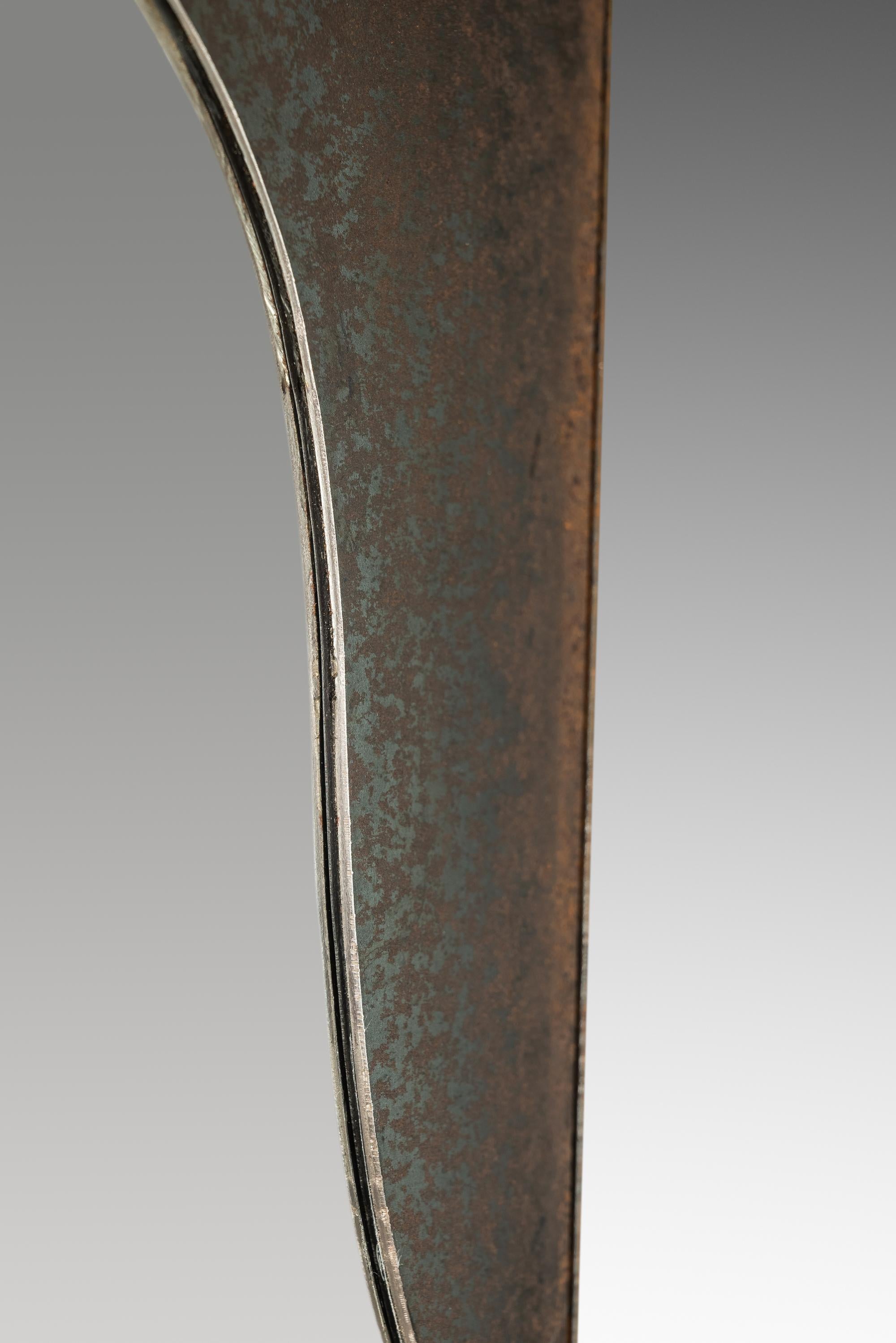 Mirror Cut From Raw Patinaed Steel, Mark Leblanc, Leblanc Studios, USA, c. 2024 For Sale 6