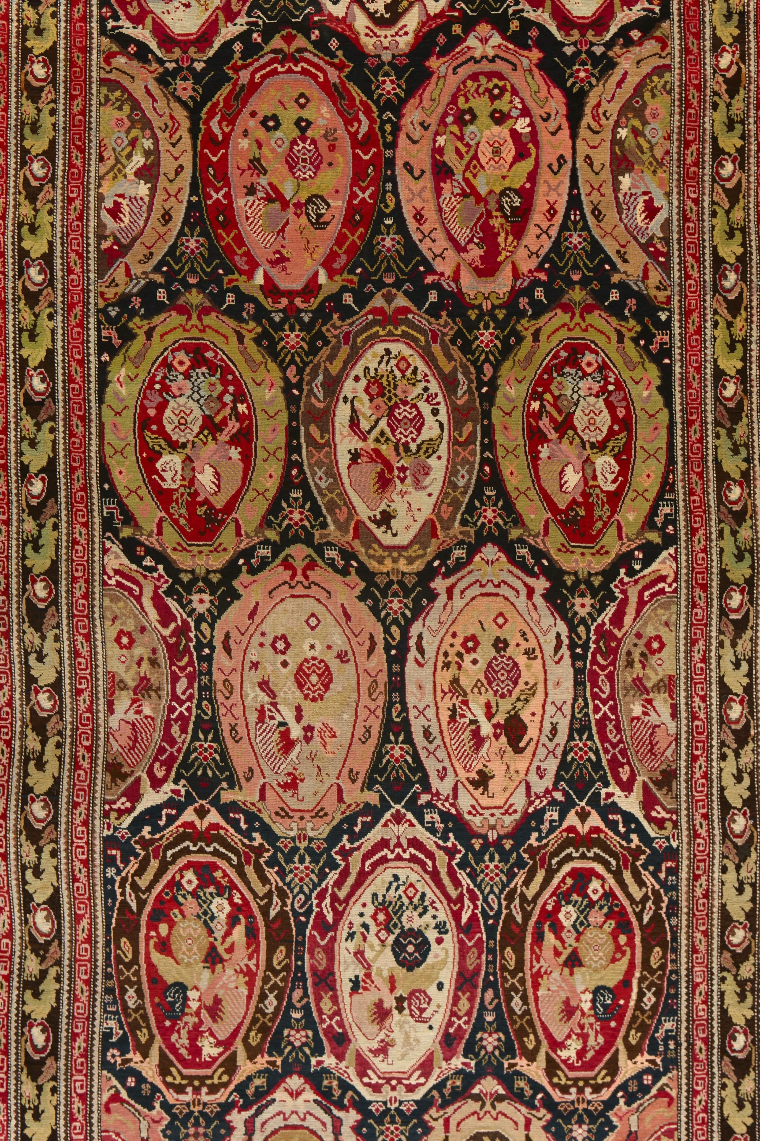 Relying on ancient tribal motifs, geometric designs, and playful abstractions, Caucasian rugs are woven in tribal settings by either village or nomadic folk.

Caucasian rugs are woven in Georgia, Armenia, Azerbaijan, and Southwest Russia by a