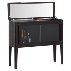 Mirror-Door Solid Wood Horizontal Liquor/Cocktail Cabinet – Casablanca