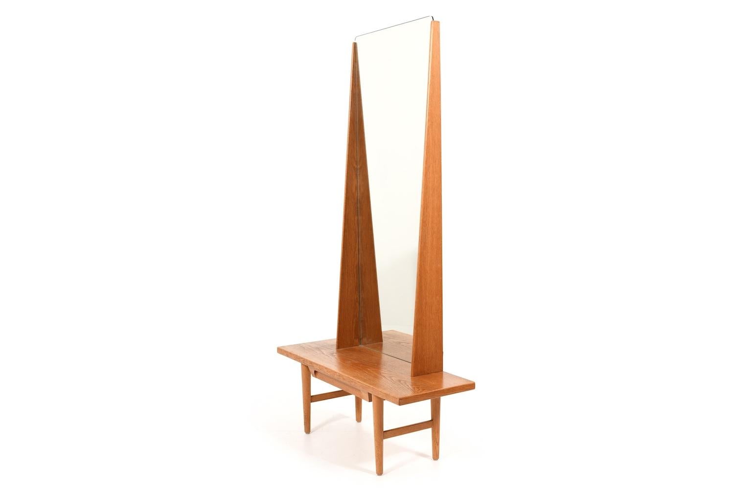 20th Century Mirror Dresser / Entry Set by Kurt Østervig 1960s For Sale