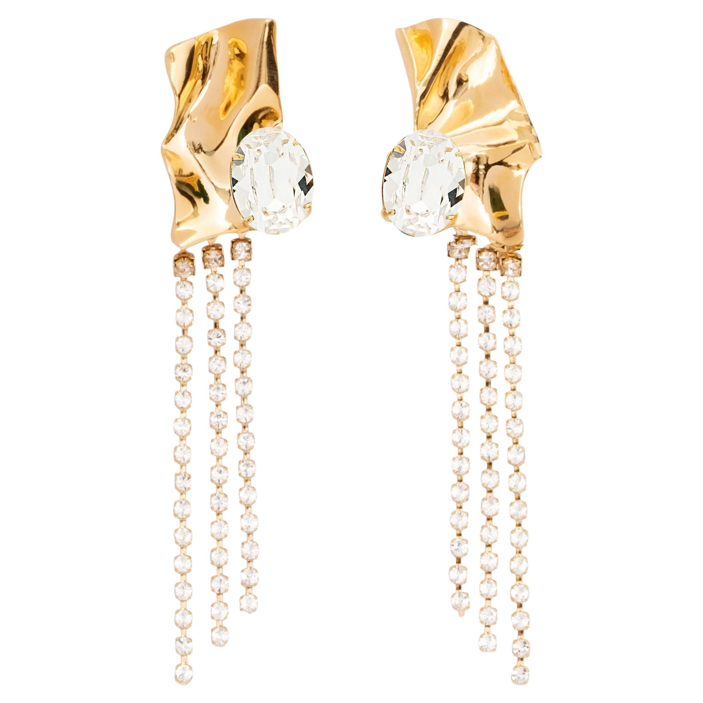 Grandma's Treasure Gold Plated Statement Earrings main image 0