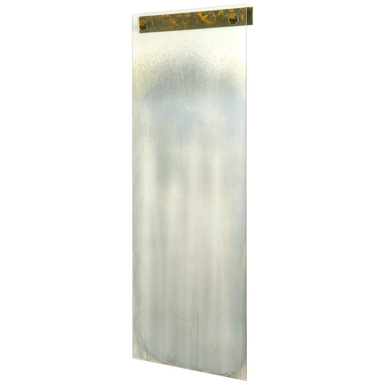 Mirror for Cy Twombly in Silvered Glass Mirror by Gregory Nangle For Sale