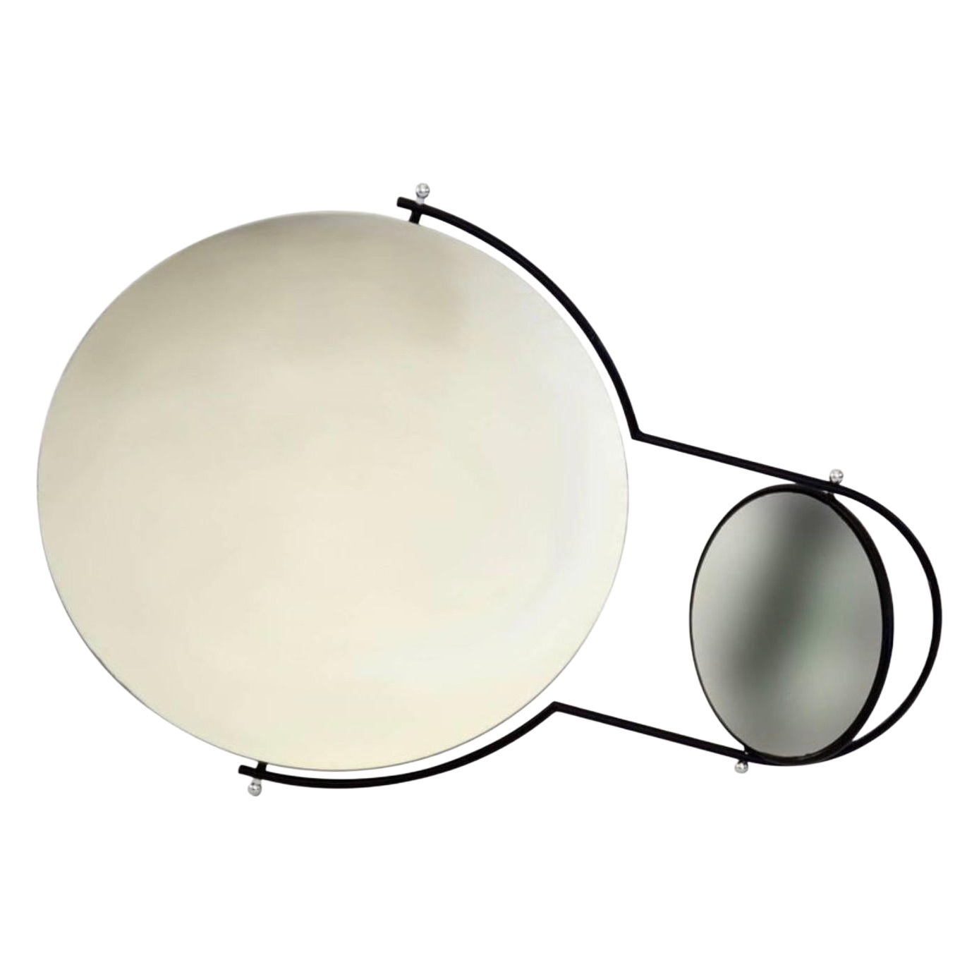 bieffeplast Double Mirror / articulating swivel arm 1980s Italy/ Rodney Kinsman
