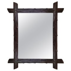 Mirror, Frame, hand carved, Black Forest, Schwarzwald, Folk Art, 1890, Germany