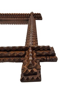Mirror, Frame, hand carved, Black Forest, Schwarzwald, Folk Art, 1900s, Germany