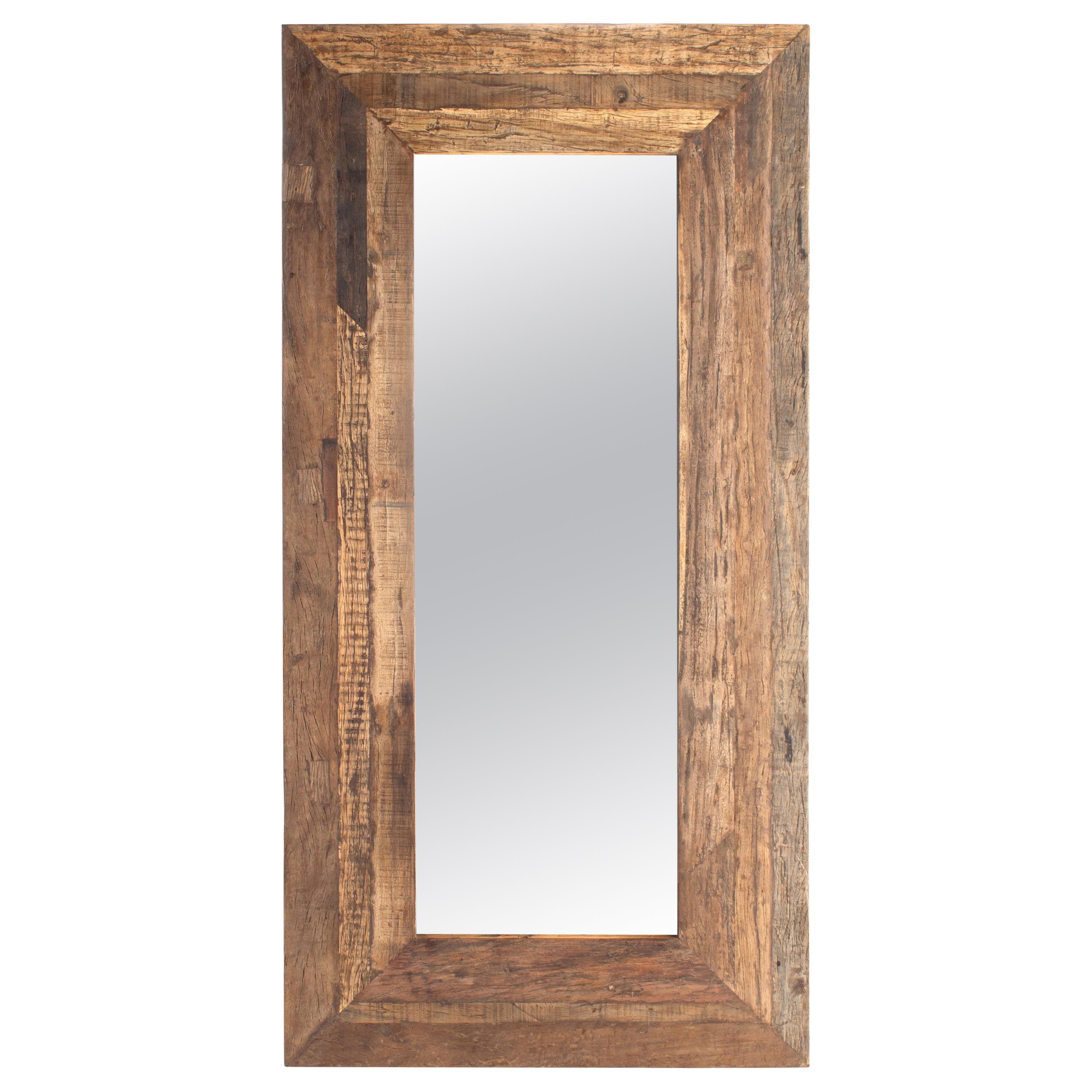 Mirror Frame Made from Reclaimed Elements For Sale