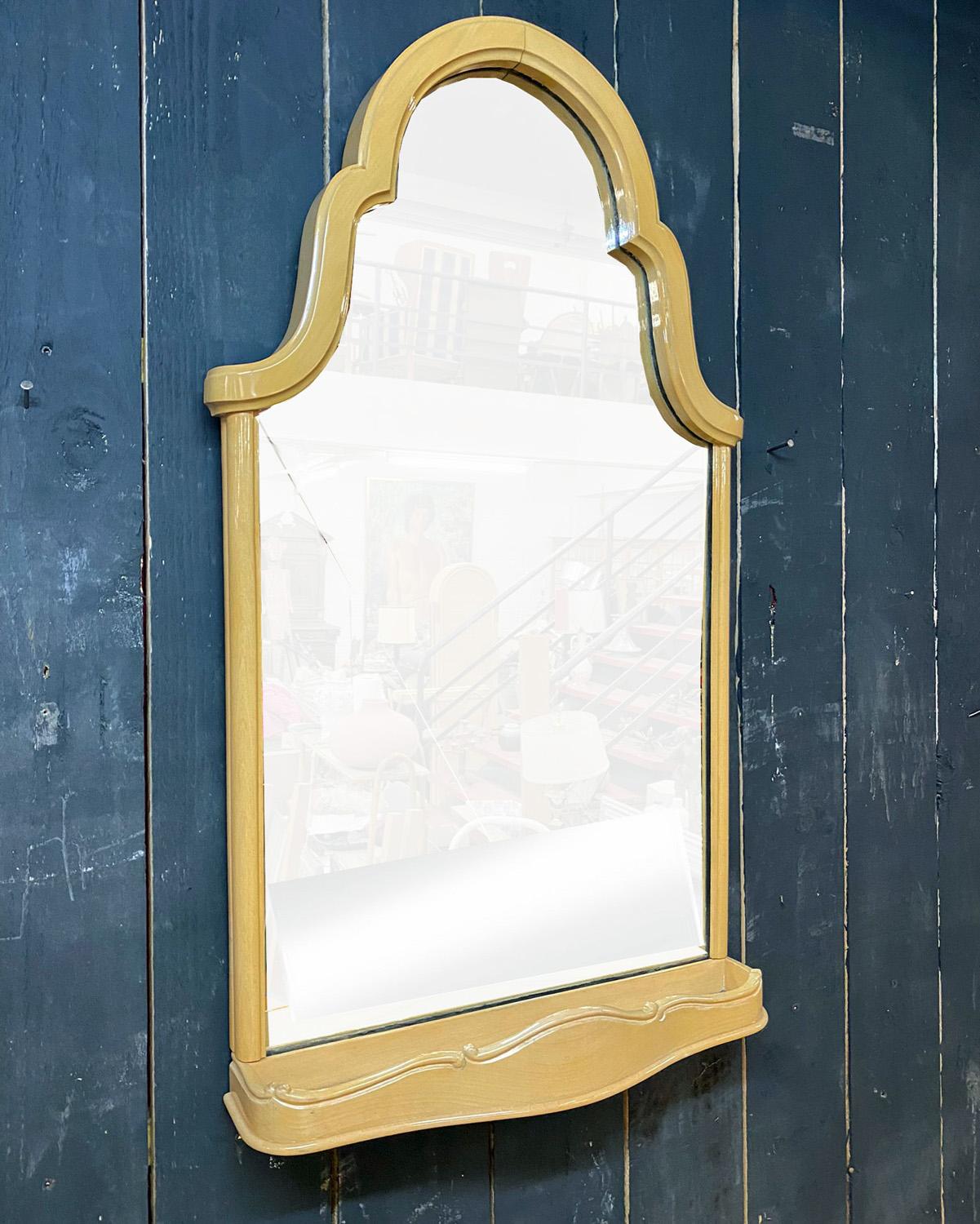 Mirror from the 40s/50s in lacquered beech.