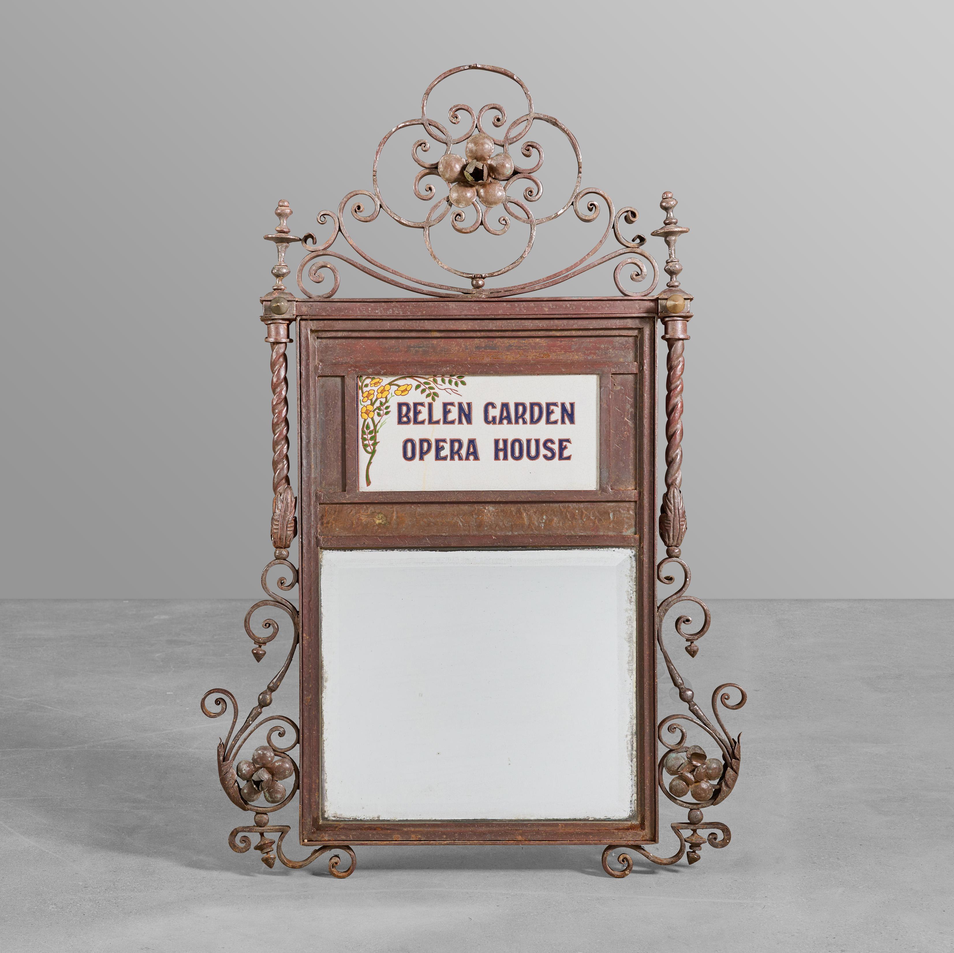Mirror from the Belen Garden Opera House In Good Condition For Sale In Chicago, IL