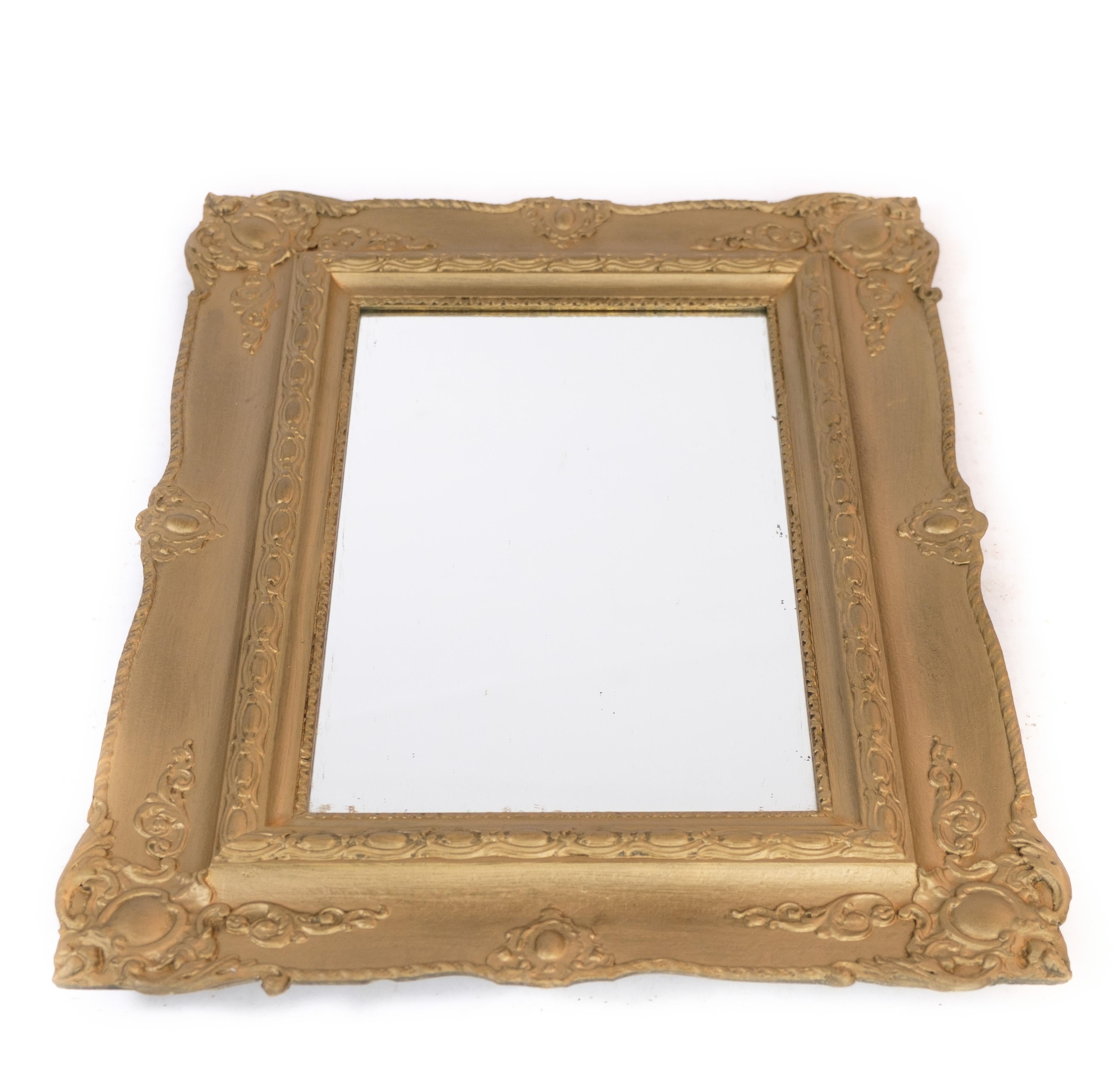 Fine XIX secolo Specchio con cornice dorata del 1890 in vendita
