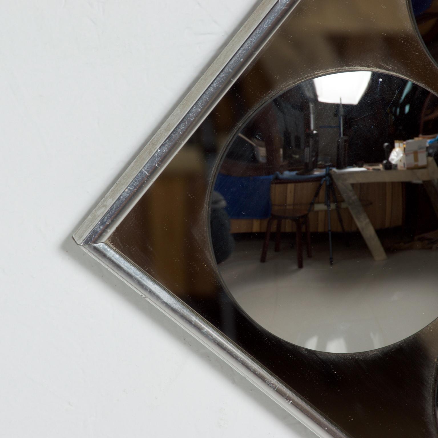 Mirror Graphics, Hal Bienenfeld Industries INC, Mid-Century Modern Op Art Mirror In Good Condition In Chula Vista, CA