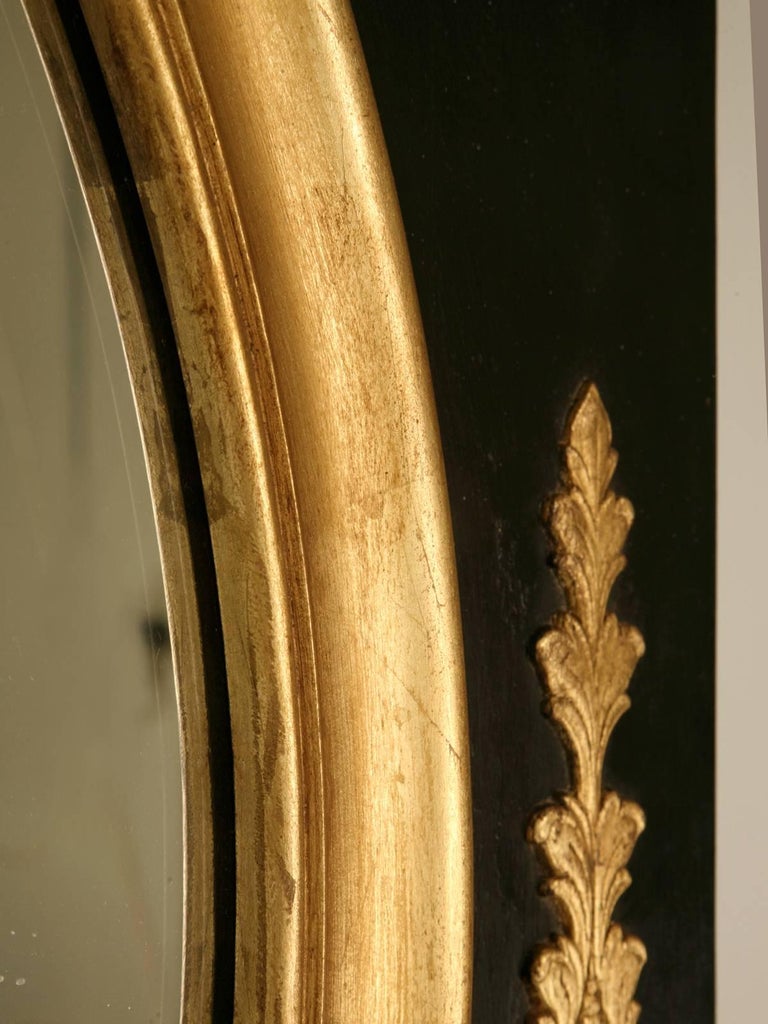 Handmade Black Paint and Gilt Mirror For Sale at 1stDibs