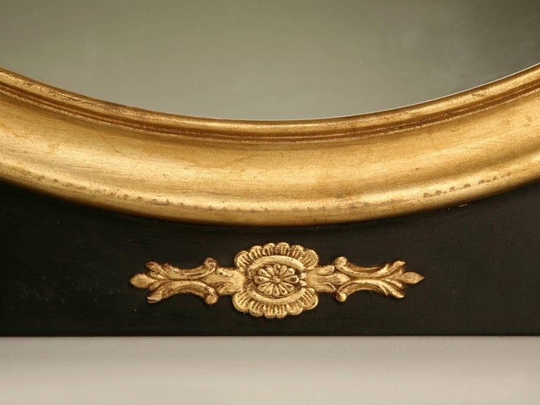 Handmade Black Paint and Gilt Mirror For Sale at 1stDibs
