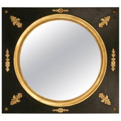 Handmade Black Paint & Gilt Mirror