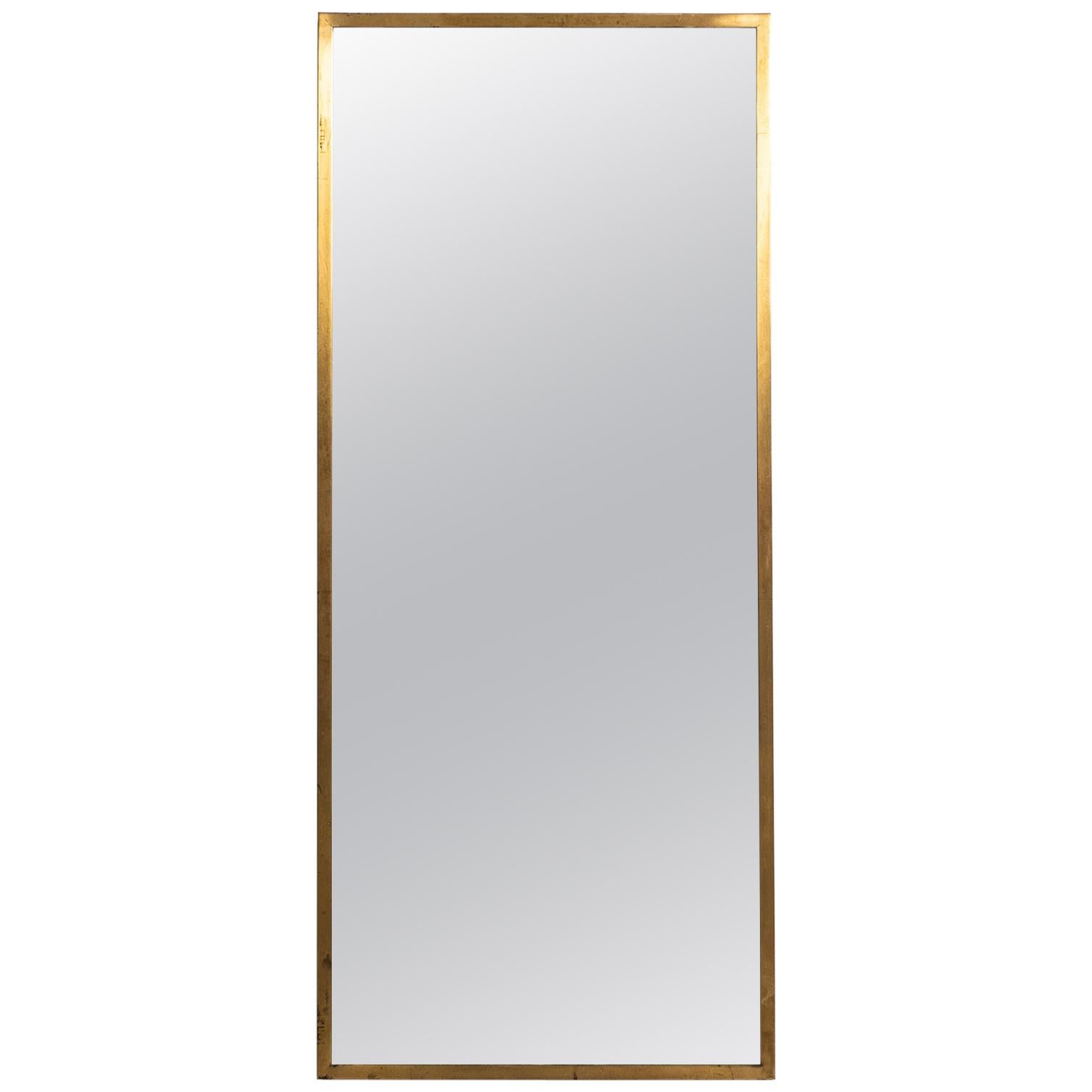 Mirror in Brass Produced in Sweden For Sale