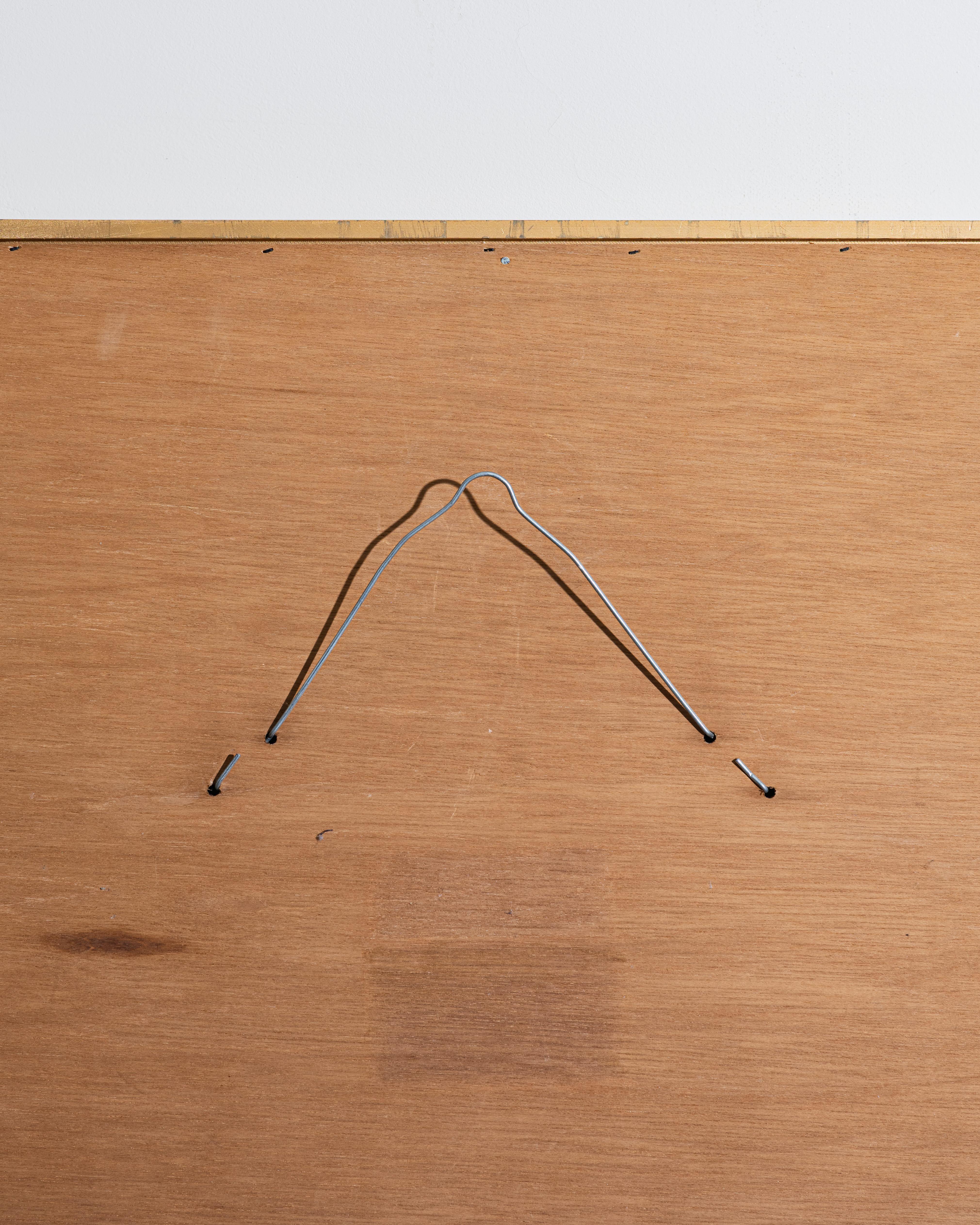 Mirror in divided glass and brass, 1970s en vente 3