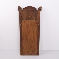 Mirror in Light Mahogany with Columns and Gilt Details from the 1860s
