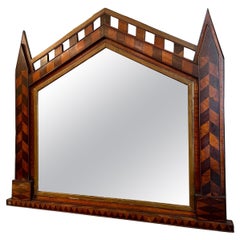 Miroir en marqueterie, XIXe
