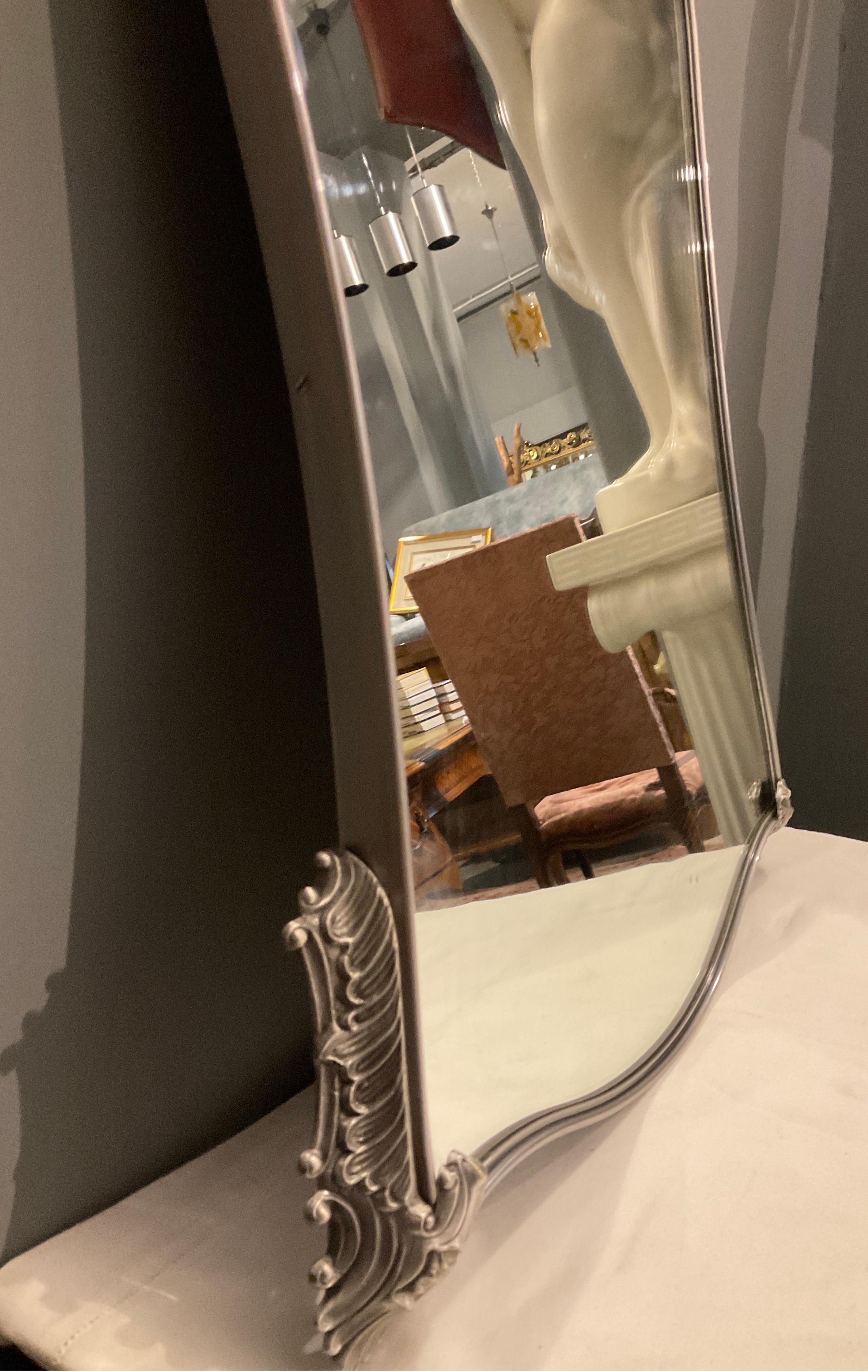 The Mirror in Nickel Italy aus den 70er Jahren im Angebot 2