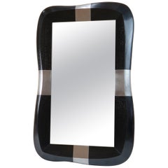Miroir Stanni de Jacques Jarrrige en chêne et étain