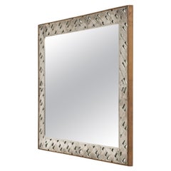 Mirror in Pewter with Brass Frame by Björn Trädgårdh, 1930-1934, Svenskt Tenn