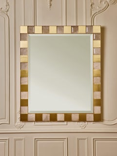 Mirror in Rock Crystal and brass by Studio Glustin