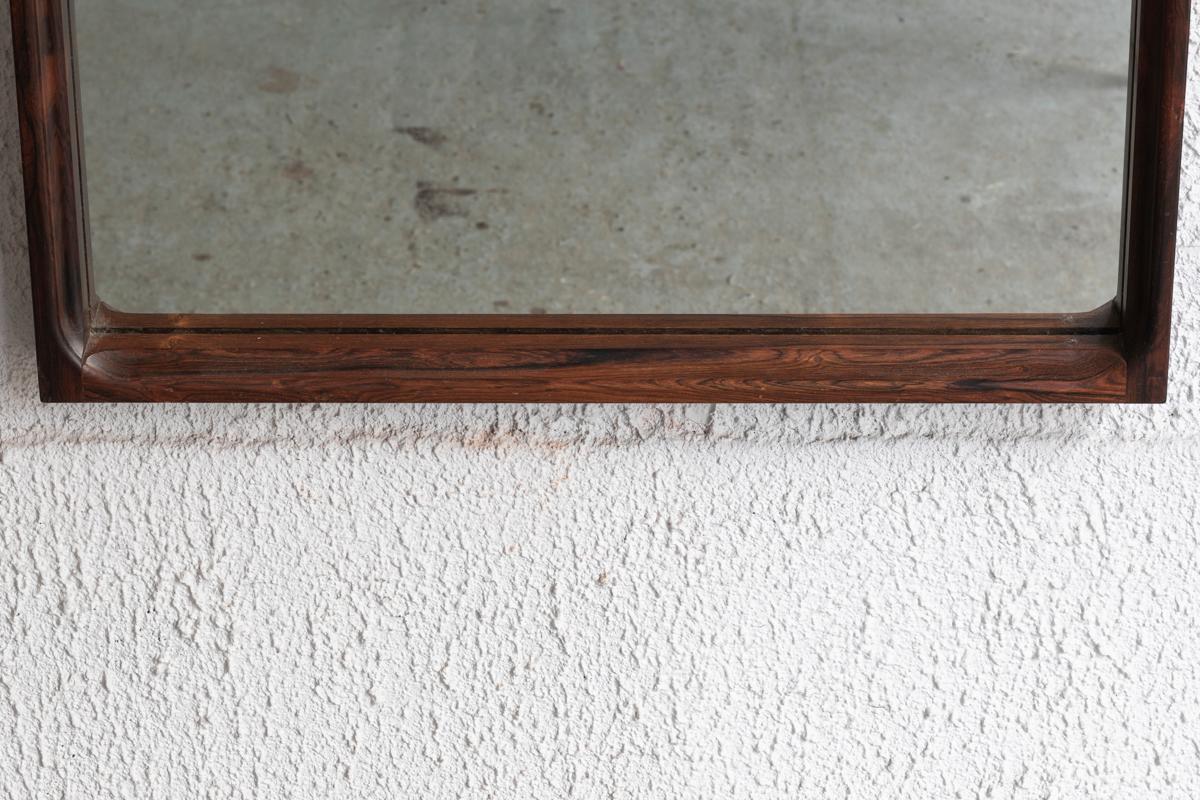 Mirror in Rosewood by Glasmäster Markaryd, Sweden, 1960s 6