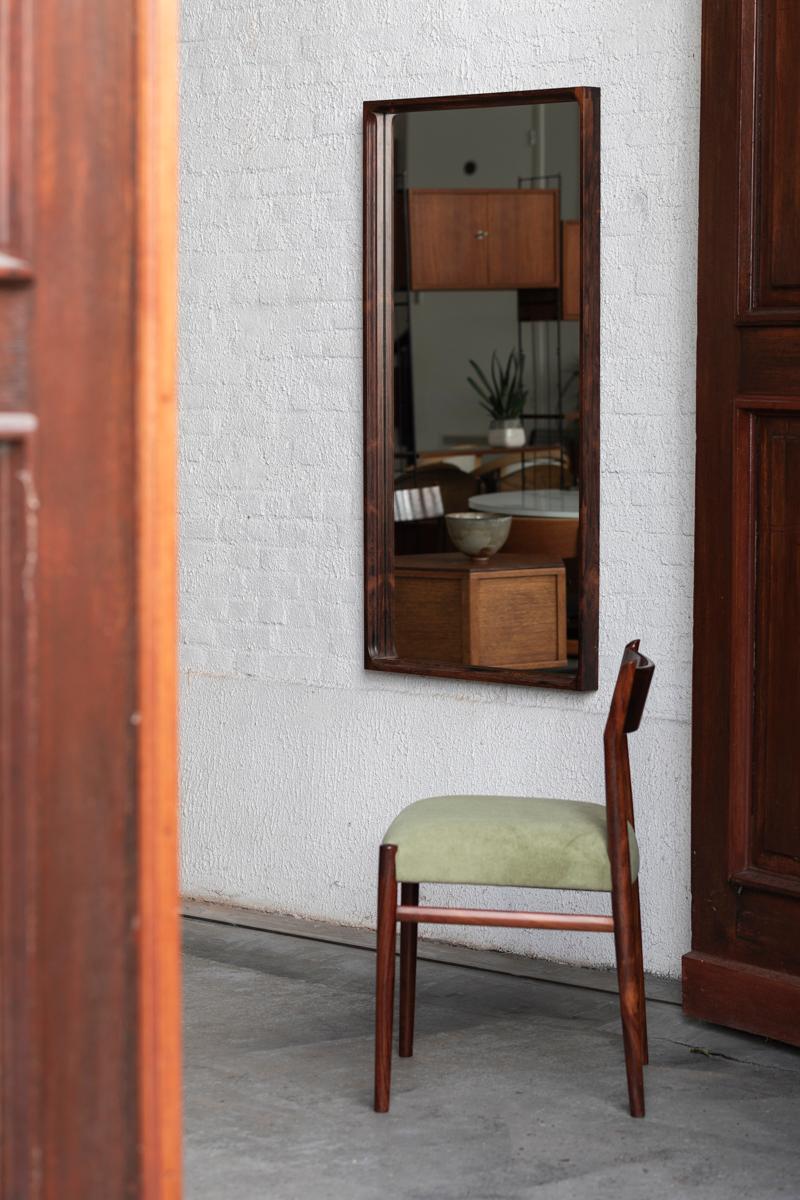 Mirror in Rosewood by Glasmäster Markaryd, Sweden, 1960s 7