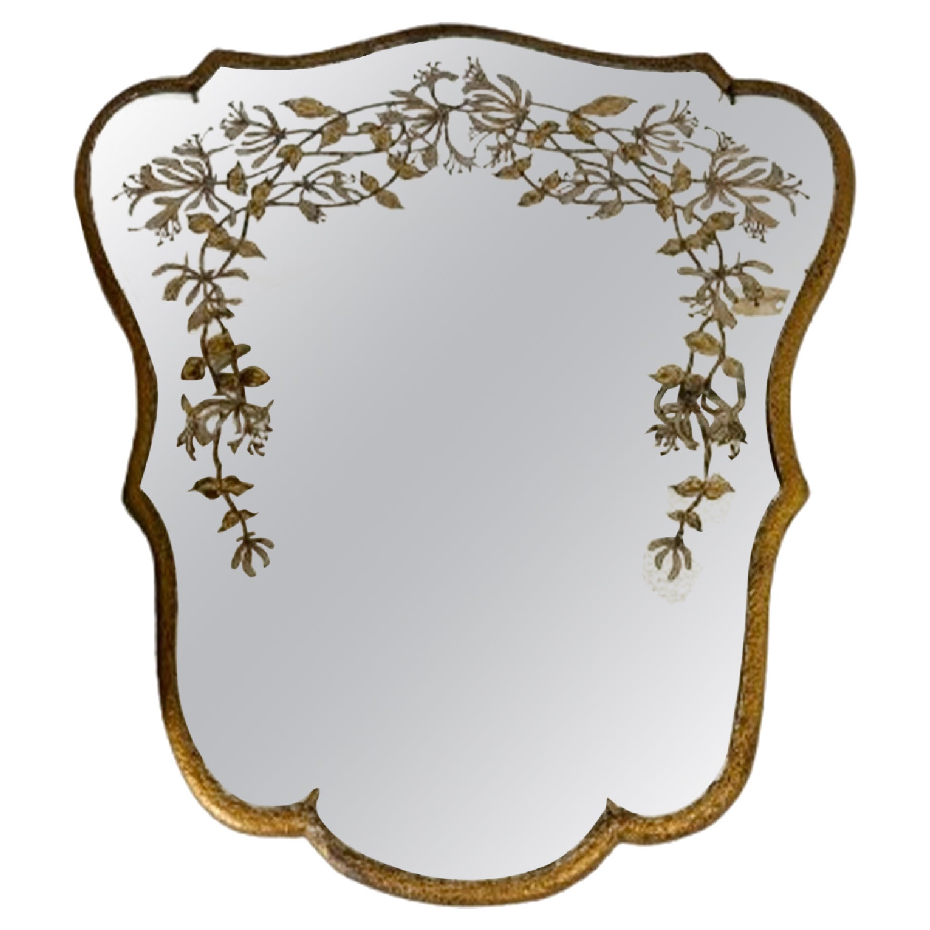 Mirror includes gold leaf in vendita