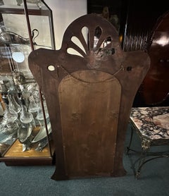 Mirror Jugendstil, Art Nouveau, Liberty, France, Materials: wood and mirror