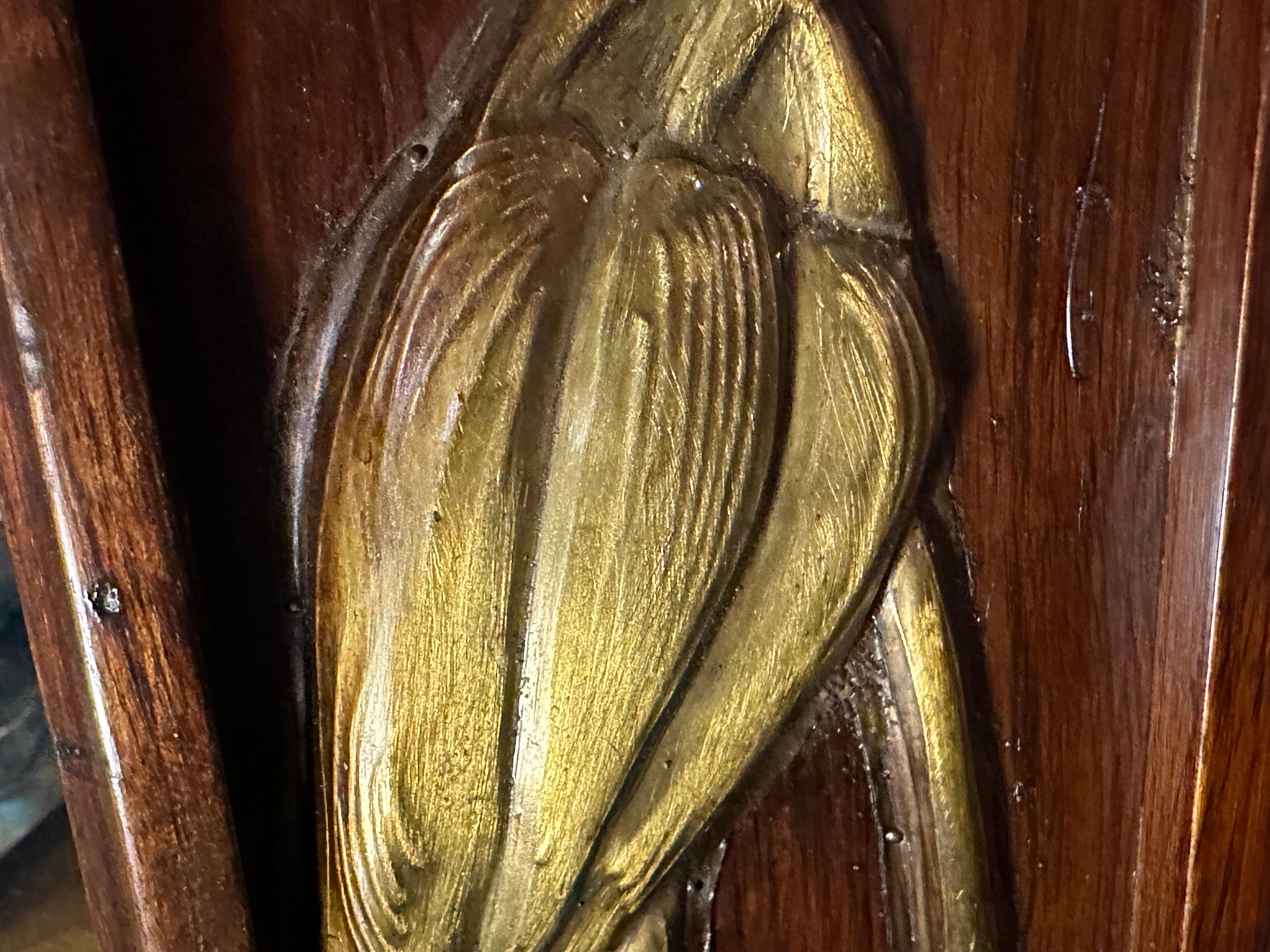 Spiegel Jugendstil, Art Nouveau, Liberty, Frankreich, Materialien: Holz und Spiegel im Angebot 1