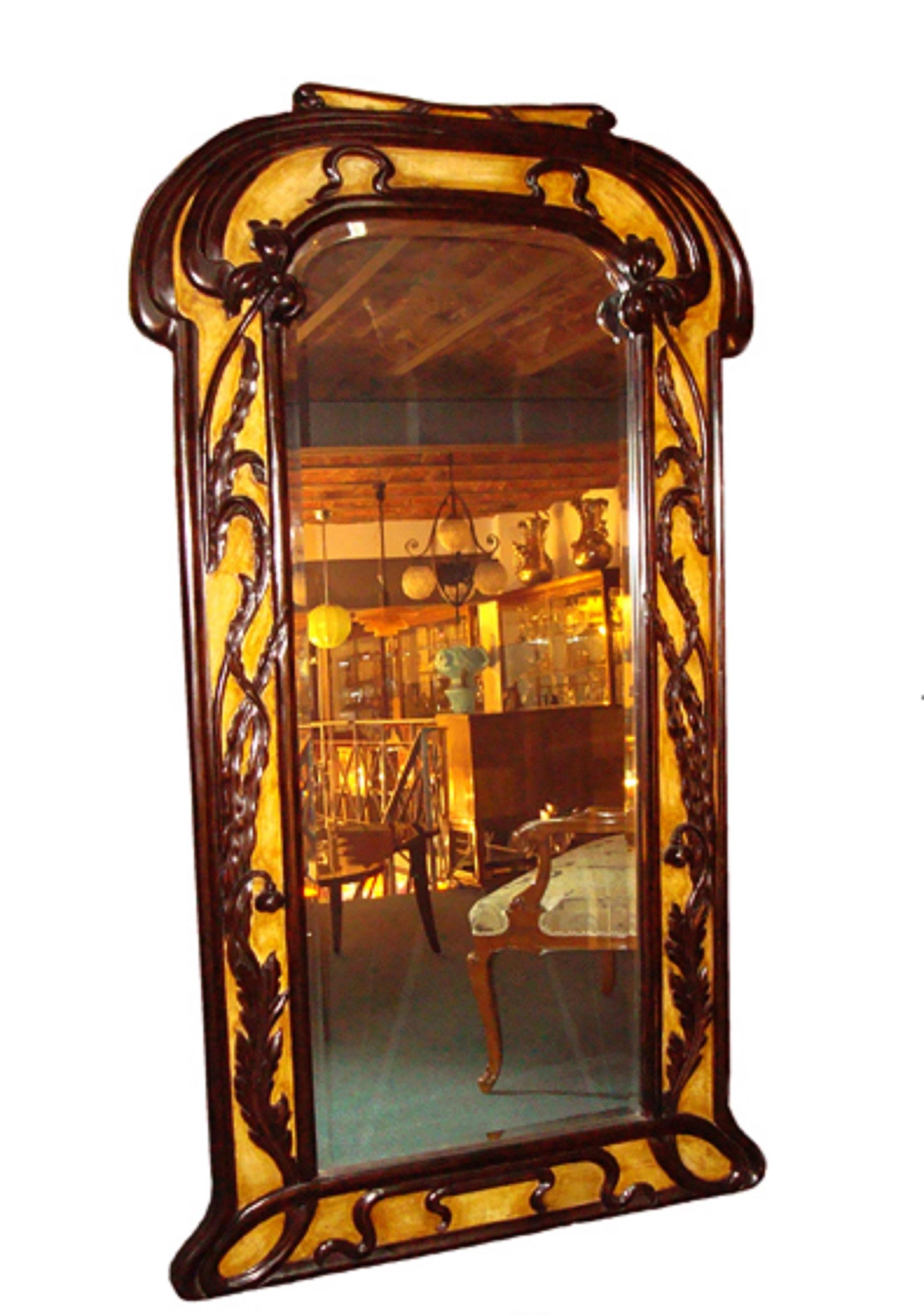 art nouveau style mirror