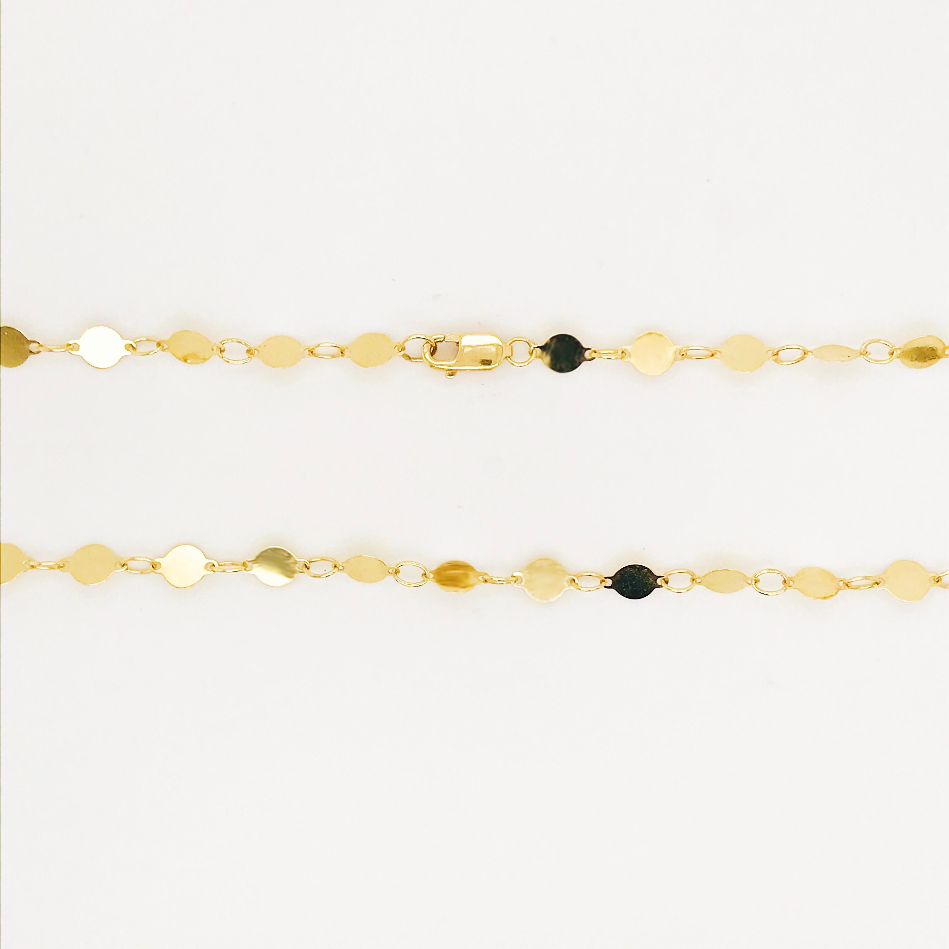 mirror chain necklace gold