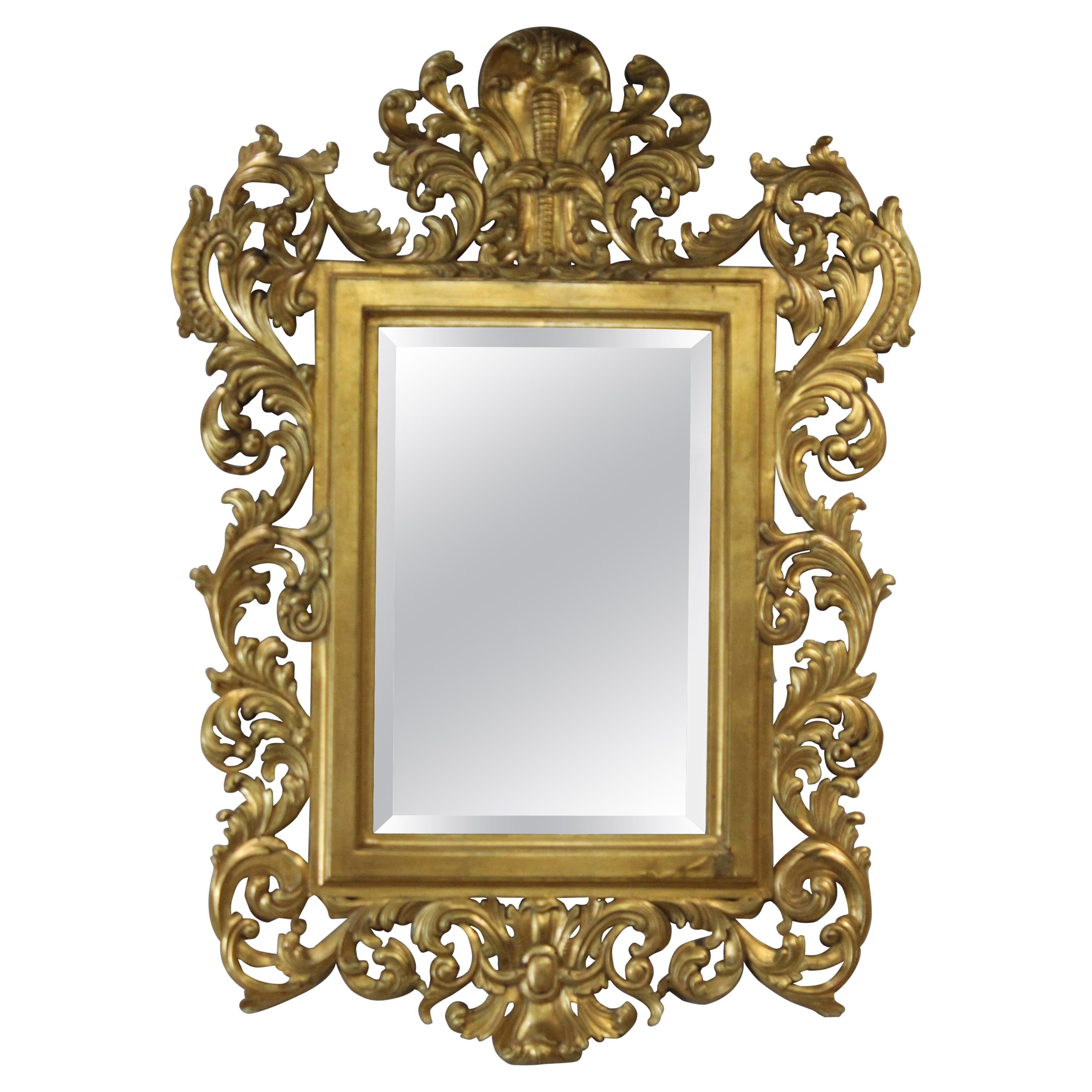 Mirror, Louis XV Style, Gilt Wood For Sale