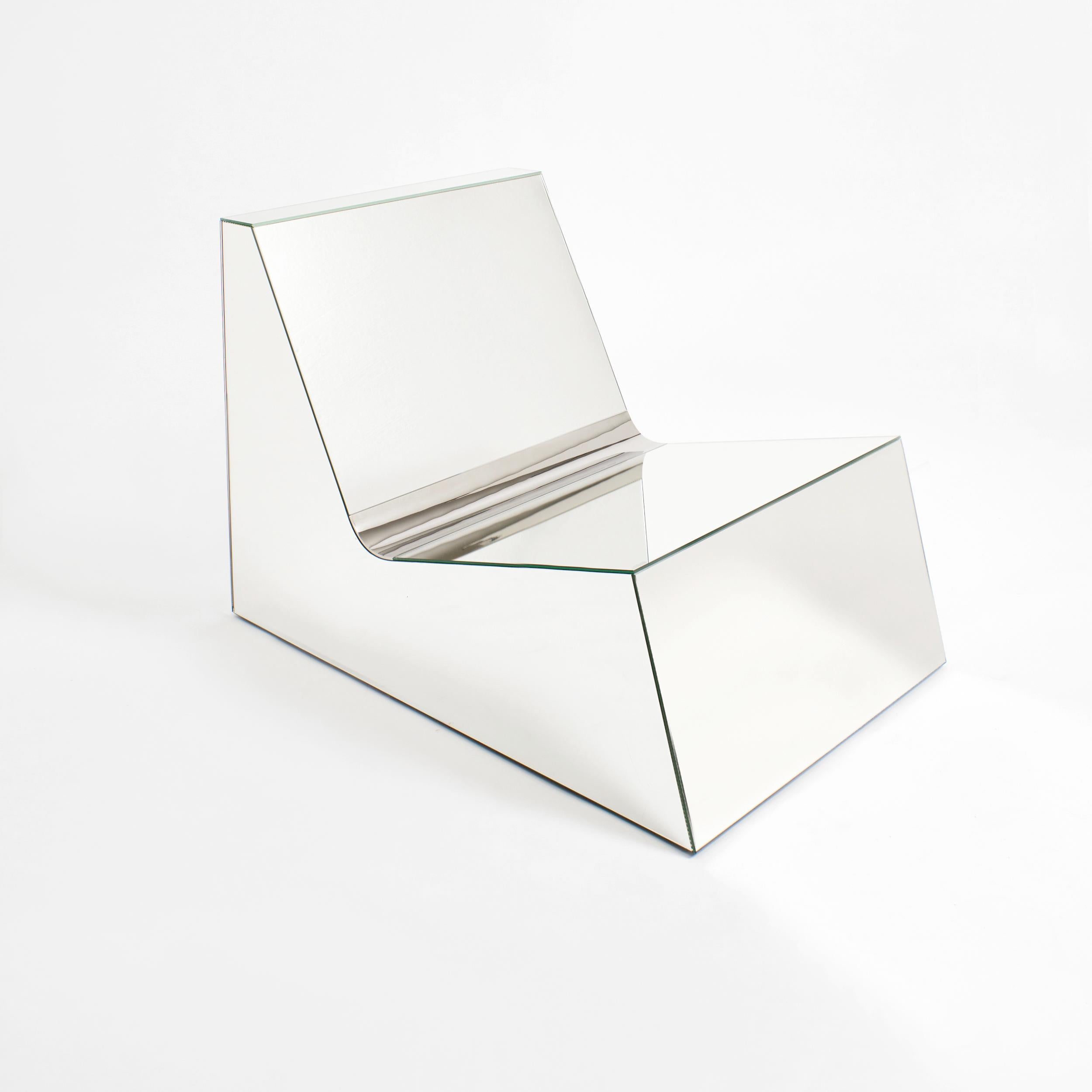 Contemporary Mirror Lounge Chair by Project 213A For Sale