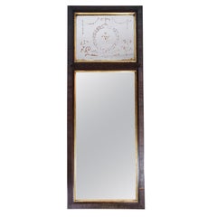 Miroir en acajou de la période Louis Seize des années 1780