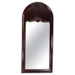 Mirror Made In Mahogany With Carvings, Danish Design From 1880s
