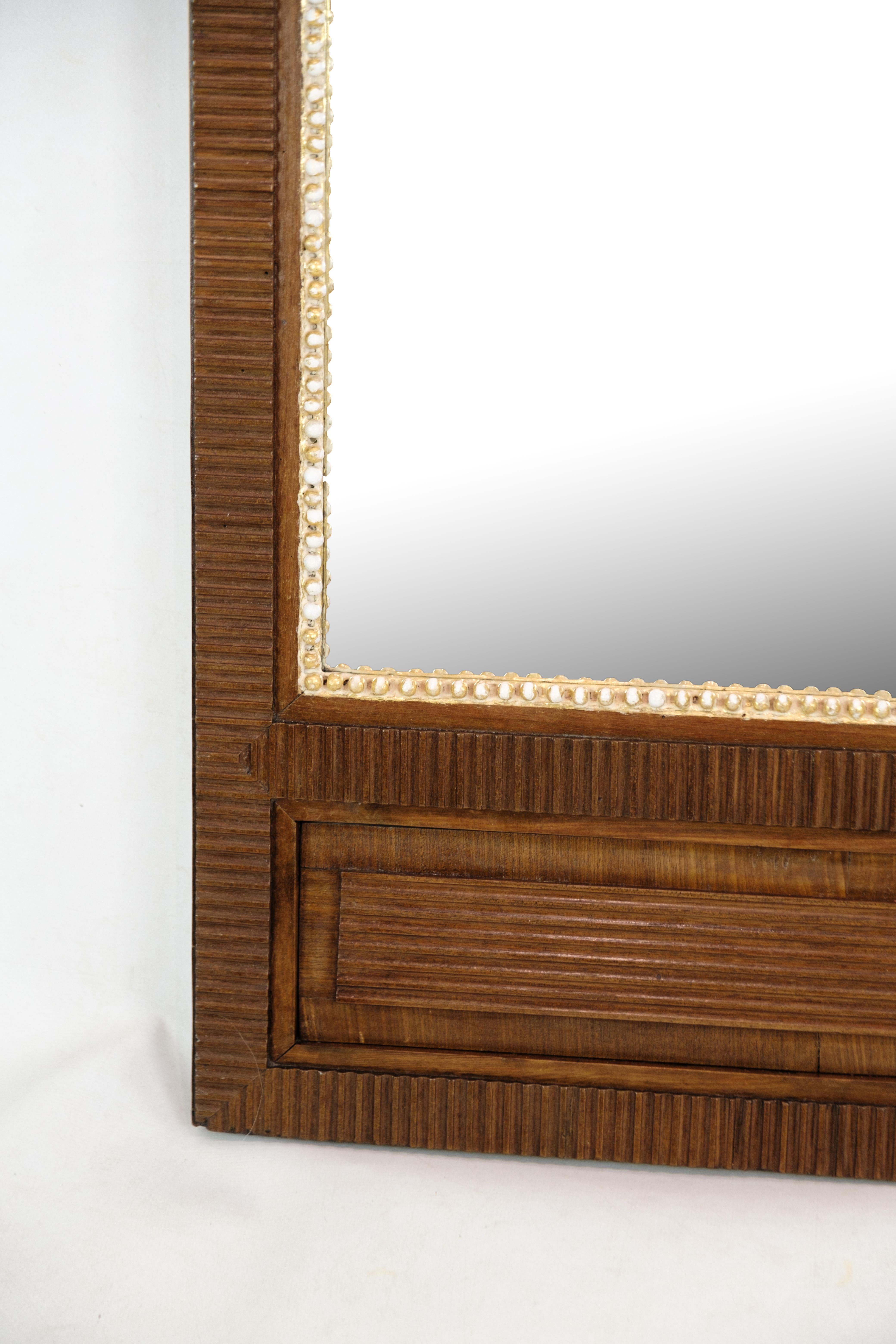 Louis XV Louis Seize Mirror Made In Mahogany From 1780s For Sale